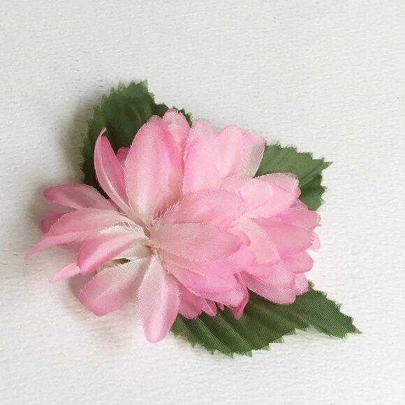 Vintage Millinery Flower Floral Handmade Hair Clips Set of 5 - Picture 10 of 11